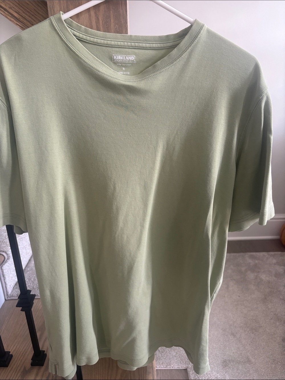 Kirkland Signature Light Sage Crew Neck Short Sleeve Tee XL